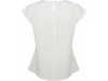 Blusa de senhora com colarinho plissado 2XL 3XL 4XL