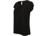 Blusa de senhora com colarinho plissado 2XL 3XL 4XL