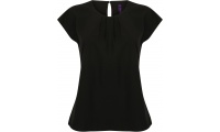 Blusa de senhora com colarinho plissado 2XL 3XL 4XL