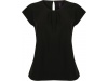 Blusa de senhora com colarinho plissado 2XL 3XL 4XL