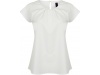 Blusa de senhora com colarinho plissado 2XL 3XL 4XL