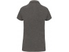 Polo de senhora de manga curta Supima Grey Heather