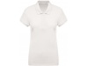 Polo piqu BIO de senhora de manga curta Branco