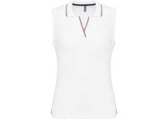 Polo de senhora sem manga