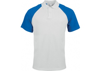 POLO BASEBALL DE HOMEM BICOLOR