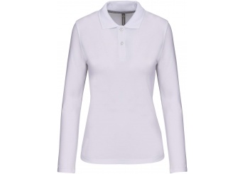 POLO DE SENHORA MANGA COMPRIDA Branco
