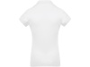 Polo piqu de senhora de manga curta Branco
