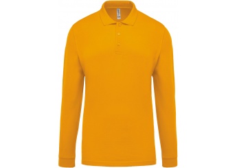 Polo piqu de homem de manga comprida Cores