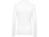 Polo piqu de senhora de manga comprida Branco