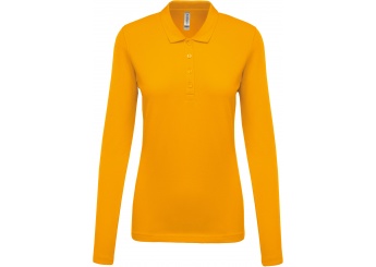 Polo piqu de senhora de manga comprida Cores