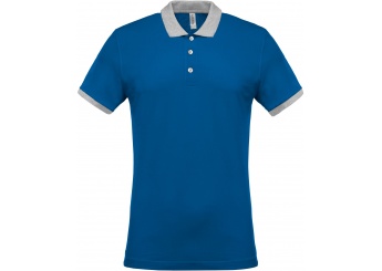 Polo de homem piqu bicolor