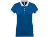 Polo de senhora piqu bicolor
