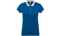 Polo de senhora piqu bicolor