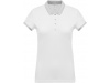 Polo de senhora piqu bicolor