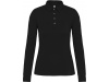 Polo jersey de senhora de manga comprida