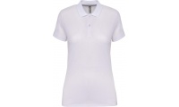 Polo de senhora manga curta Branco