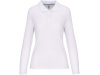 Polo de senhora manga comprida Branco
