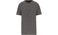 T-shirt de homem com decote redondo de manga curta Supima Grey Heather