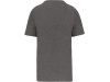 T-shirt de homem com decote V de manga curta Supima Grey Heather