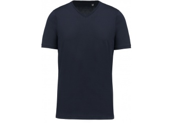 T-shirt de homem com decote V de manga curta Supima