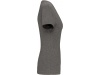 T-shirt de senhora com decote V de manga curta Supima Grey Heather