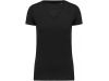 T-shirt de senhora com decote V de manga curta Supima