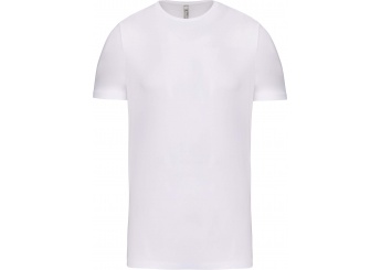 T-shirt decote redondo de manga curta Branca