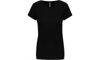 T-shirt de senhora decote redondo de manga curta Cores