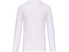 T-shirt decote redondo de manga comprida Branco
