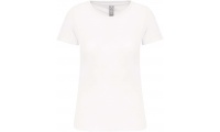 T-shirt de senhora BIO150 com decote redondo Branco