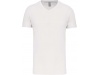 T-shirt BIO15 de homem decote V Branca