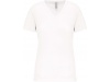 T-shirt BIO150 de senhora decote V Branca