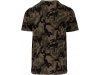 T-shirt camuflada de manga curta