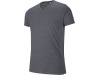 T-shirt de manga curta com decote V em polister algodo