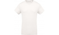 T-shirt BIO de homem com decote redondo Branca