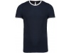 T-shirt de homem em malha piqu com decote redondo