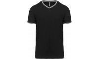 T-shirt de homem em malha piqu com decote V