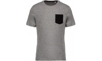 T-shirt em algodo biolgico com bolso
