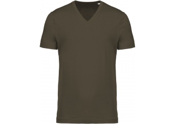 T-shirt de homem em algodo biolgico com decote V Cores