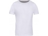 T-shirt de criana de algodo biolgico de manga curta Branco