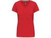 T-SHIRT DE SENHORA DE MANGA CURTA E DECOTE V Cores