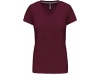 T-SHIRT DE SENHORA DE MANGA CURTA E DECOTE V Cores