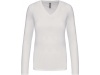T-SHIRT DE SENHORA DE MANGA COMPRIDA DECOTE V