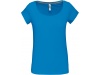 T-shirt de senhora de manga curta decote  barco