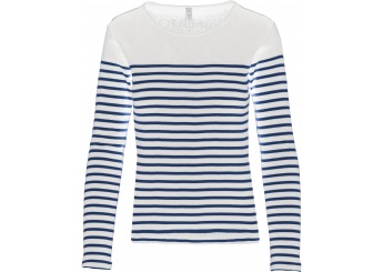 T-SHIRT DE SENHORA  MARINHEIRO DE MANGA COMPRIDA