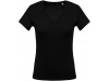 T-shirt de senhora com decote em V de manga curta Cores
