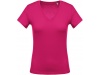 T-shirt de senhora com decote em V de manga curta Cores