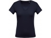 T-shirt de senhora com decote em V de manga curta Cores