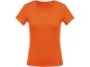 T-shirt de senhora com decote em V de manga curta Cores
