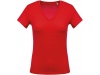 T-shirt de senhora com decote em V de manga curta Cores